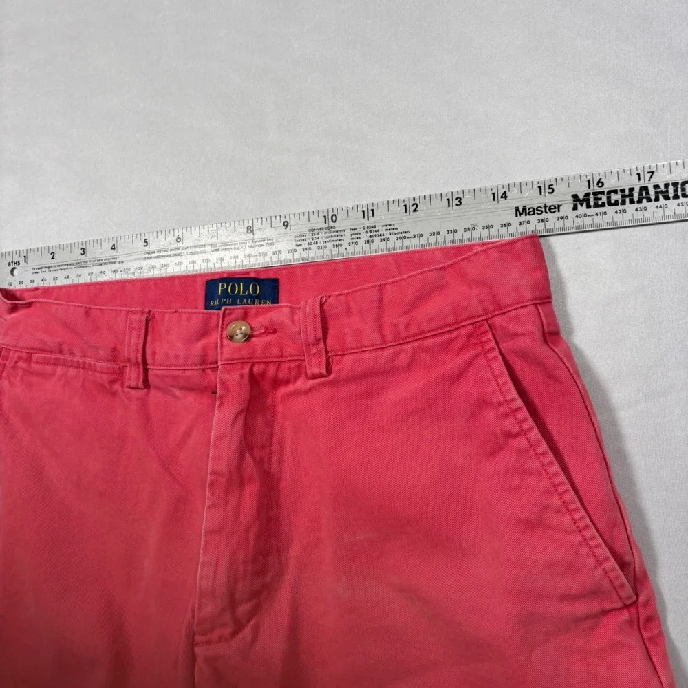 Polo‎ Ralph Lauren Shorts Mens 29 Pink Chino Cotton Twill Flat Front Summer